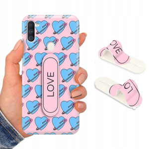 Etui + Uchwyt do SAMSUNG A11 Obudowa Case Wzory