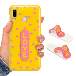 Etui + Uchwyt do SAMSUNG A20e Case Premium Wzory