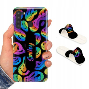 Etui + Uchwyt do SAMSUNG A21 Obudowa Case Wzory