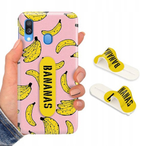 Etui + Uchwyt do SAMSUNG A40 Obudowa Premium Wzory