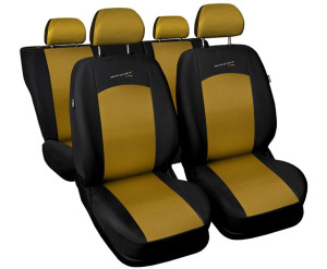 Uniwersalne pokrowce samochodowe SPORT LINE Żółte do VW POLO