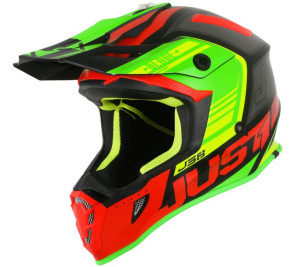 Kask JUST1 J38 BLADE red-lime-black XL