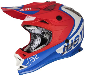 Kask JUST1 J32 KIDS VERTIGO blue-white-red YS