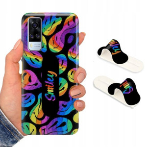 Etui + Uchwyt do VIVO Y51 2020 Obudowa Case Wzory