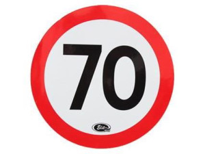 Naklejka Ostrzegawcza Ograniczenie Prędkości 70 Km