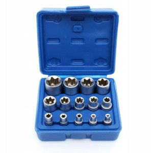 Klucze Nasadowe Torx 4mm-24mm Nasadki Torks 14el