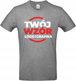 Koszulka Męska Ciemny Szary KREATOR TWÓJ WZÓR - S