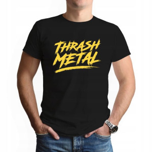 Koszulka Męska CZARNA roz XXL wzór TRASH METAL 01