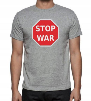 Koszulka Męska SOLIDARNI Z UKRAINĄ Stop WAR - XL