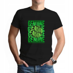 Męski Podkoszulek Koszulka Czarna S GENUINE 01