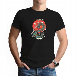 Męski Podkoszulek Koszulka XXL DRAGON SMOK 01