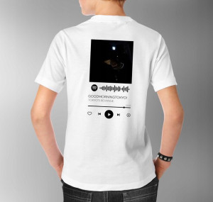 Modna Koszulka Męska 3XL BIAŁY TYŁ QR SPOTIFY 23