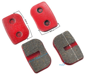Klocki hamulcowe (przedni i tylne) do motoroweru Pocket Bike