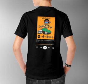 Modna Koszulka Męska 3XL CZARNY TYŁ QR SPOTIFY 29