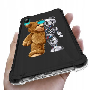 Etui ANTISHOCK do HUAWEI Y7 2019 Bearbrick Wzory