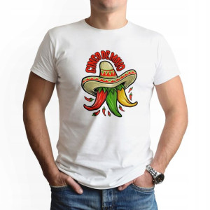 Modna Koszulka Męska nadruk L CINCO DE MAYO 01
