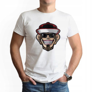 Modna Koszulka Męska nadruk XL MONKEY MAŁPKA 01