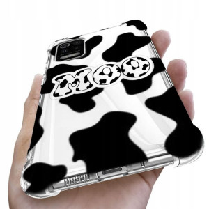 Etui Antishock do LG K52 Case KRÓWKA Top COW Wzory