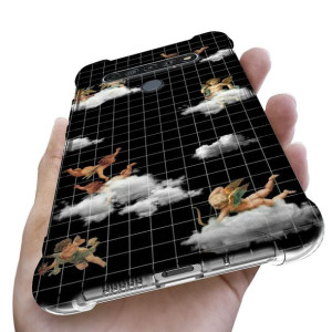 Etui ANTISHOCK do LG K61 Case Aniołki Angel Wzory