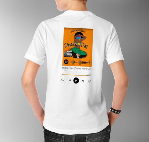 Modna Koszulka Męska XXL BIAŁY TYŁ QR SPOTIFY 31