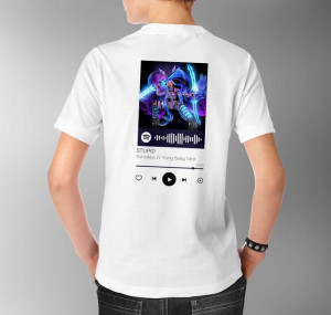 Modna Koszulka Męska XXL BIAŁY TYŁ QR SPOTIFY 8