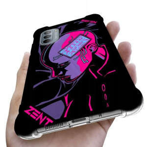Etui Antishock do MOTOROLA G41 4G Modne Neon Wzory
