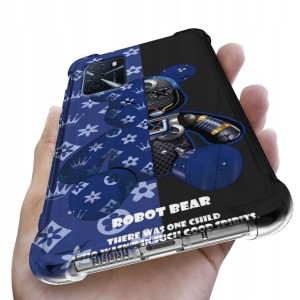 Etui ANTISHOCK do OPPO A54s Top BEARBRICK Wzory
