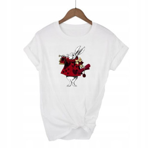 Koszulka Damska Biała r XL ALICE IN WONDERLAND 02