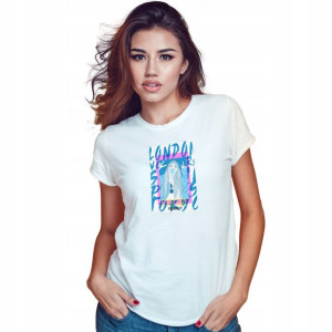 Koszulka Damska Biała roz S wzór GIRL FASHION 04