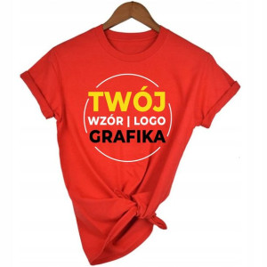 Koszulka Damska Czerwona KREATOR TWÓJ WZÓR - XL