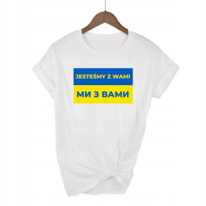 Koszulka WOLNA UKRAINA SOLIDARNI Z UKRAINĄ War M