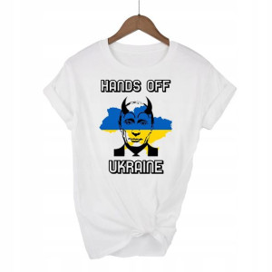 Koszulka WOLNA UKRAINA SOLIDARNI Z UKRAINĄ War M