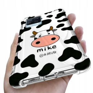 Etui Antishock do REALME 8 Case Moo Krówka Wzory