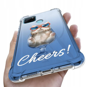 Etui Antishock do REALME C21Y Case Miś Teddy Wzory