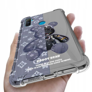 Etui ANTISHOCK do REALME C3 Case Bearbrick Wzory