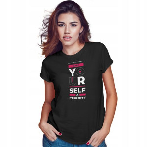 Modna Koszulka Damska Czarna roz M YOURSELF 01