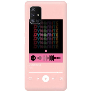 Etui Matowe do SAMSUNG A71 5G RÓŻ Spotify Wzory