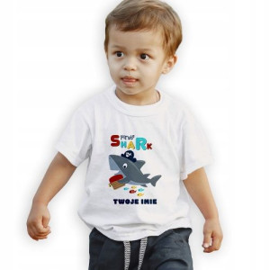 Koszulka Dziecięca 110-116 Shark 03 Twoje Imię