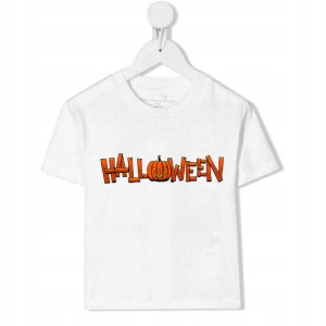 Koszulka Dziecięca BIAŁA 110-116 wzór HALOWEEN 04