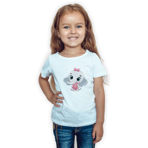Koszulka Dziecięca Biała 122-128 Cute Animal 35