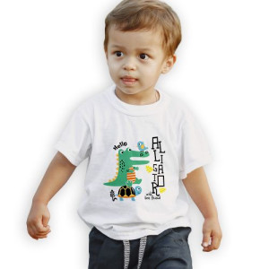 Koszulka Dziecięca Biała 146-152 CROCO CUTE 02