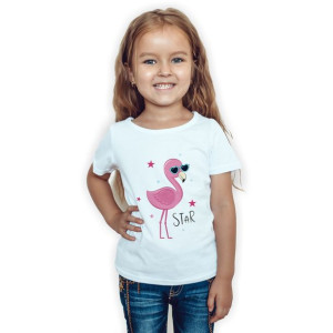 Koszulka Dziecięca BIAŁA 98-104 CUTE ANIMAL 19