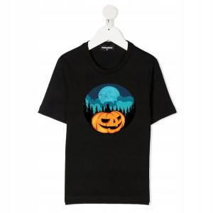 Koszulka Dziecięca CZARNA 110-116 wzór HALOWEEN 10