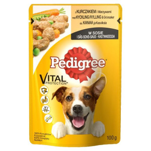 Pedigree Vital Protection z kurczakiem i warzywami w sosie 100 g