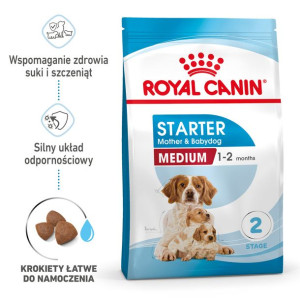 ROYAL CANIN Medium Starter Mother&Babydog 15kg  karma sucha dla dla suk w c