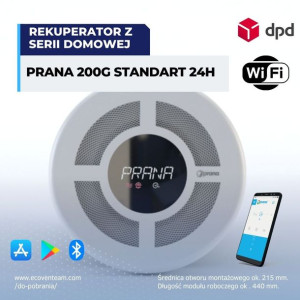 Rekuperator Filtr Ścienny Prana 200g Standard