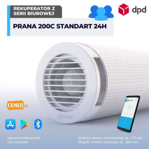 Rekuperator Filtr Ścienny Prana 200c Standard