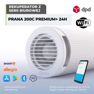 Rekuperator Filtr Ścienny Prana 200c Premium+