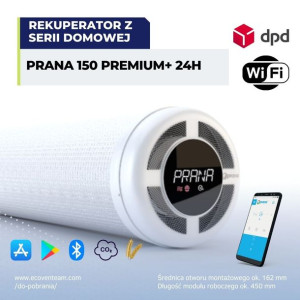 Rekuperator Filtr Ścienny Prana 150 Premium Plus