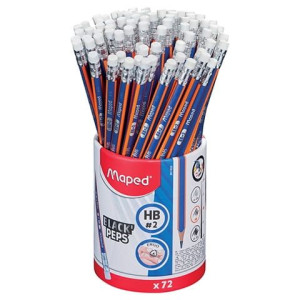 Ołówek z Gumką Blackpeps Blue HB Maped 851821